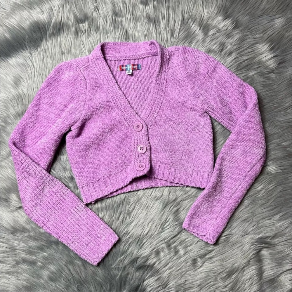 Urban Outfitters Dina Cropped Button Up Cardigan Sweater XS